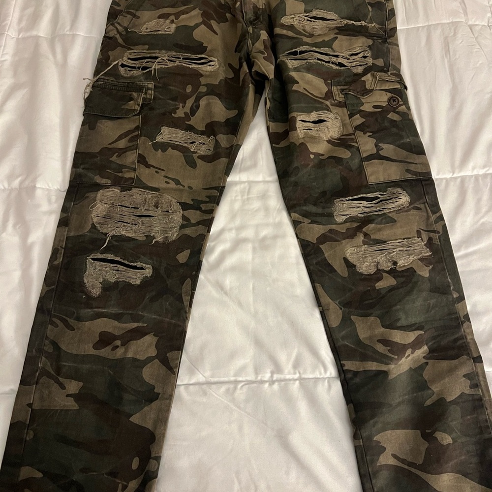 Jordan Craig Men's Green Camouflage Cargo Pants